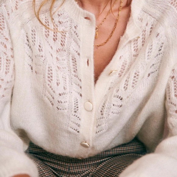 Sezane TONIO Sweater Jumper in Ecru - Picture 2 of 7